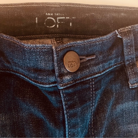 Ann Taylor LOFT skinny ankle cropped Jeans size 0 2 - Picture 4 of 4